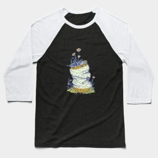 Reclamation || Hipster Floral Beercan Illustration by Chrysta Kay Baseball T-Shirt